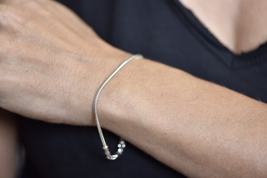 sterling Silber Schlangenkette Armband von DreamSmithJewelry