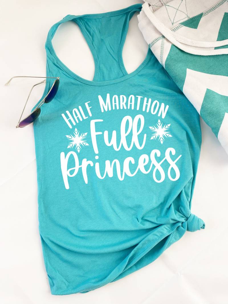 Halbmarathon, Full Princess® | Prinzessin Damen Tank Top Laufshirt Run Prinzessinnen Halb-Marathon Outfit von DreamSocieTEE