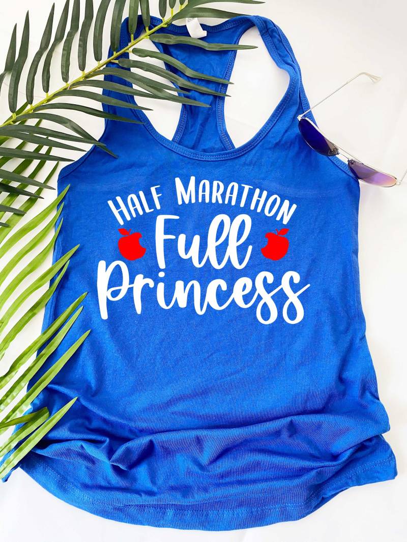 Halbmarathon, Full Princess® | Prinzessin Snow Damen Schnee Tank Top Schneelauf Shirt Prinzessinnen Halb-Marathon Outfit von DreamSocieTEE
