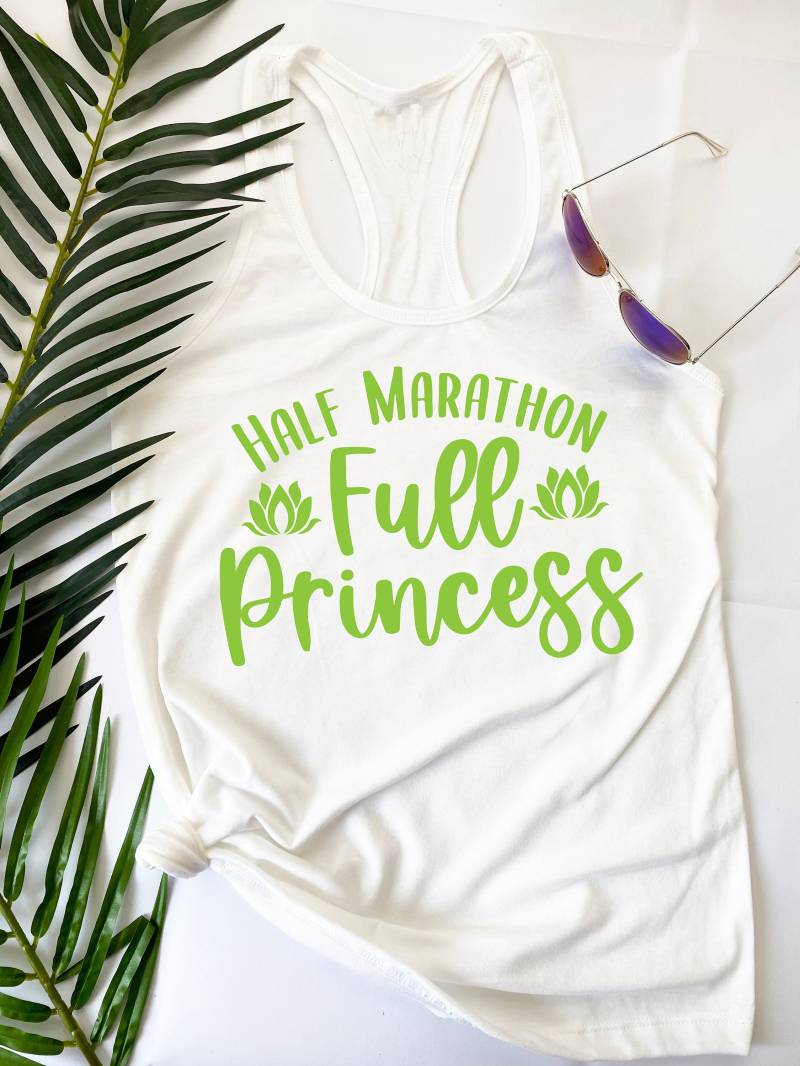Halbmarathon, Full Princess™ | Prinzessin Damen Tank Top Froschprinzessin Laufshirt Runenpark Tank-Top von DreamSocieTEE