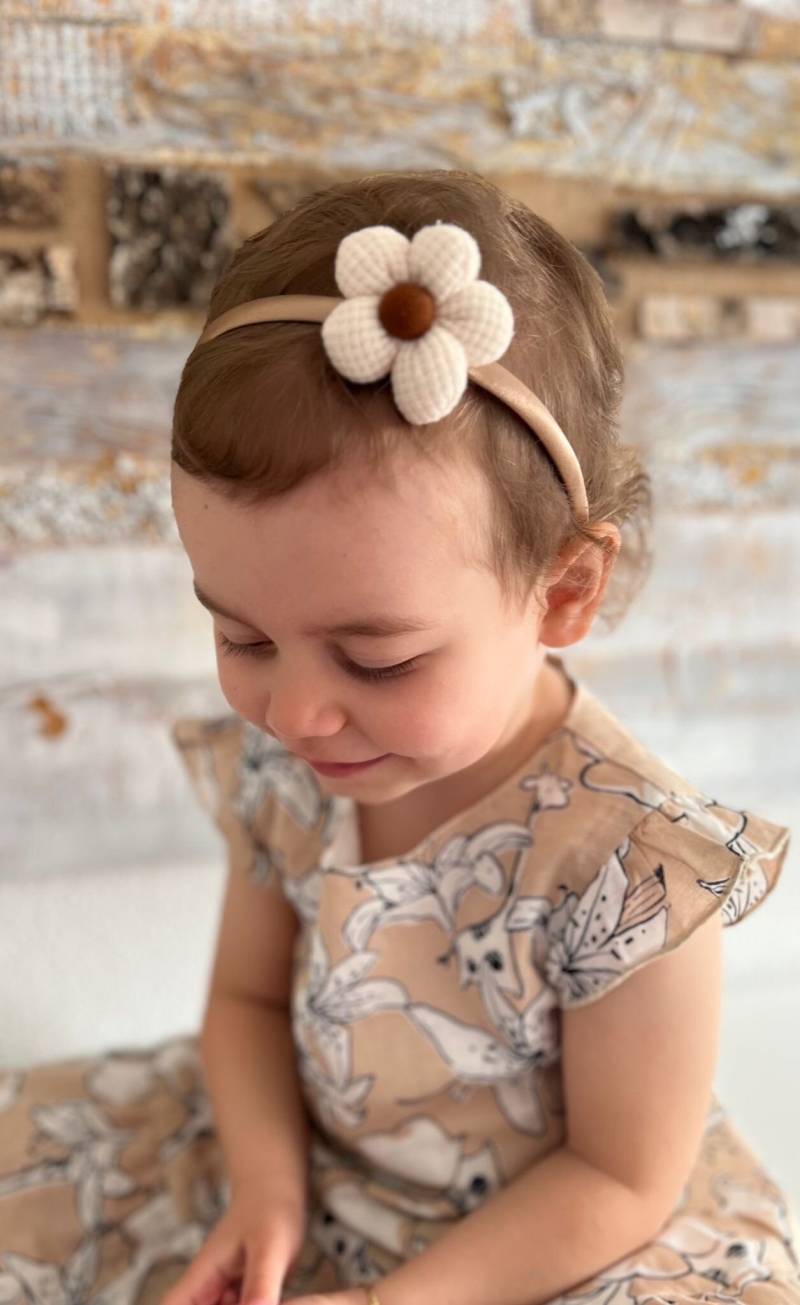 Haarreif Blumen Ab 2 Jahre/ Haarband Baby/ Blumenmädchen/ Kleinkind in 4 Farben von DreamWoodLove