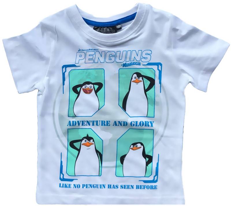 DreamWorks Print-Shirt Madagascar Kinder T-Shirt Pinguine Jungen + Mädchen von DreamWorks
