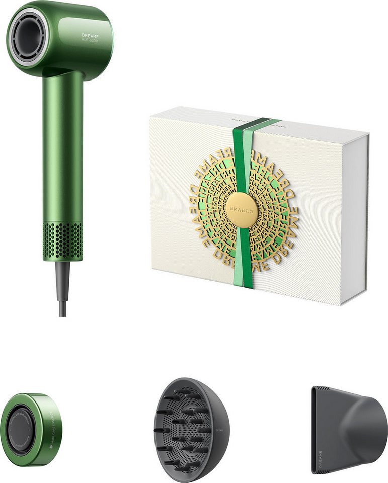 Dreame Haartrockner Glory Master High-Speed Hair Dryer, 1600 W, drei Düsen, vier Temperaturstufen, geringes Gewicht von Dreame