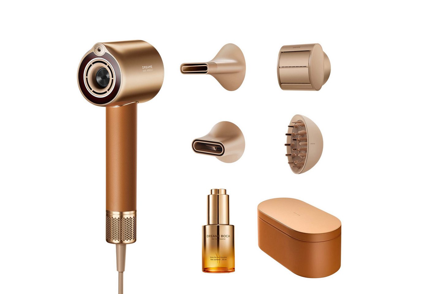 Dreame Haartrockner Miracle Pro, 1600 W, 1.600 Watt, Essenz-Infusionsnebel, Rotlichtfunktion, Ionentechnologie von Dreame