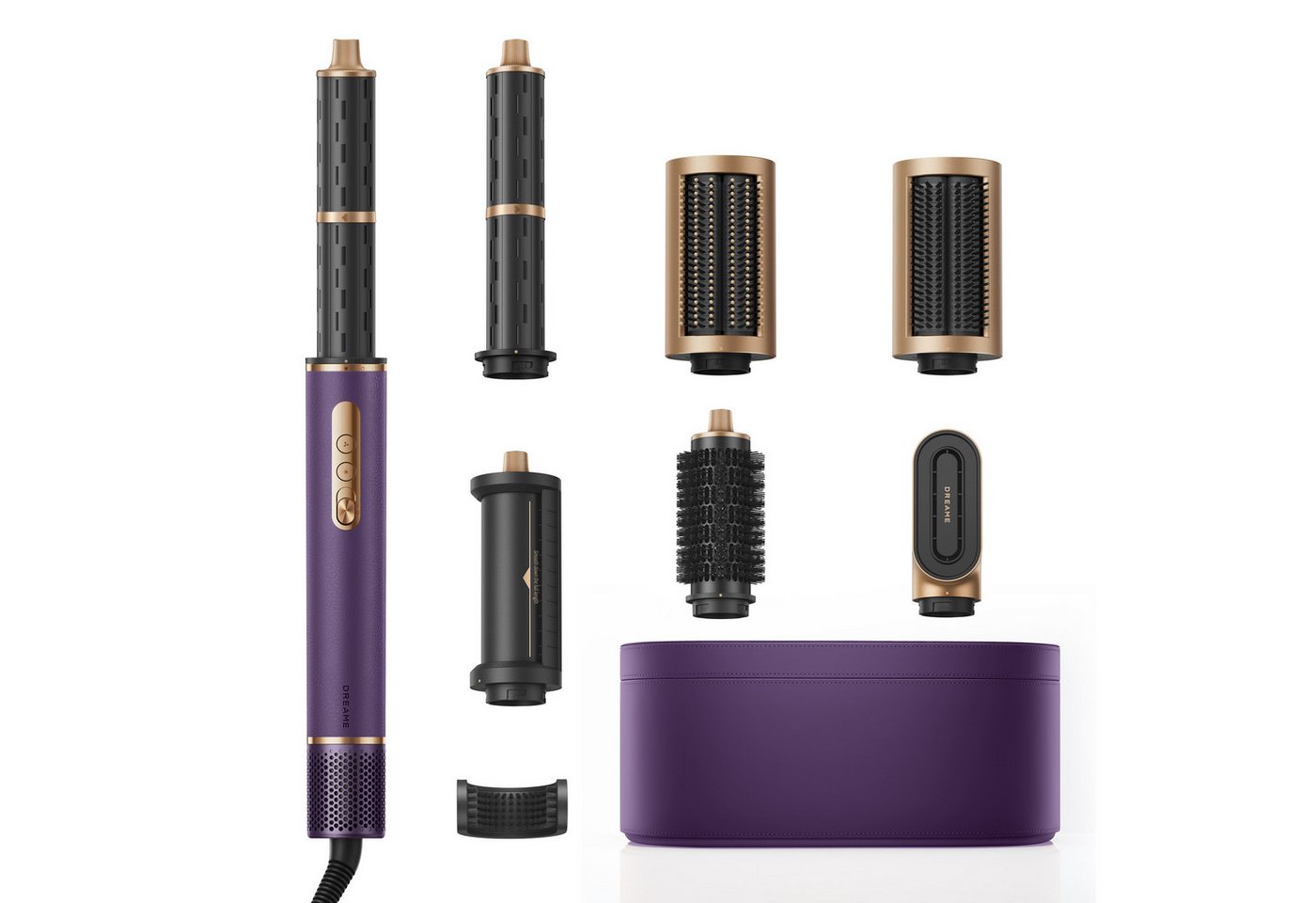 Dreame Multihaarstyler AirStyle Pro, 1.300 Watt, 7 Profi-Aufsätze, Temperaturüberwachung, 360°-Kabel von Dreame