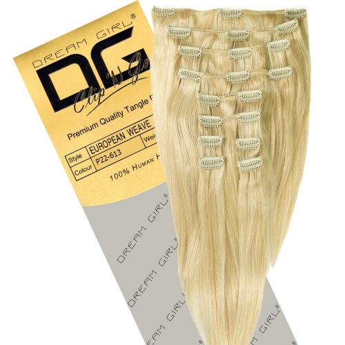 Dream Girl 18 inch Colour 22/613 Clip On Hair Extensions von Dream Girl