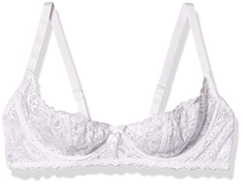 Dreamgirl Women's Plus-Size Plus Size Lace Open Cup Underwire Shelf Bra, White, 44 Dreamgirl Women's Plus-Size Plus Size Lace Open Cup Underwire Shelf Bra, White, 44 von Dreamgirl