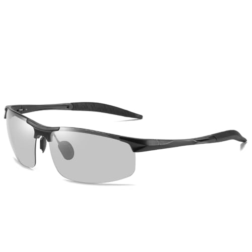 Dreaming Space Sonnenbrillen - Sportliche Wrap Around Sonnenbrille für Herren - Polarisierte UV400 Sonnenbrille mit Modischem Design (#4, 25.5g) von Dreaming Space