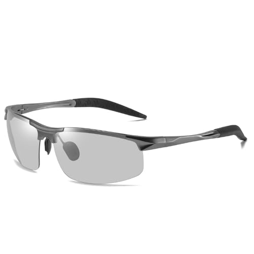 Dreaming Space Sonnenbrillen - Sportliche Wrap Around Sonnenbrille für Herren - Polarisierte UV400 Sonnenbrille mit Modischem Design (#5, 25.5g) von Dreaming Space