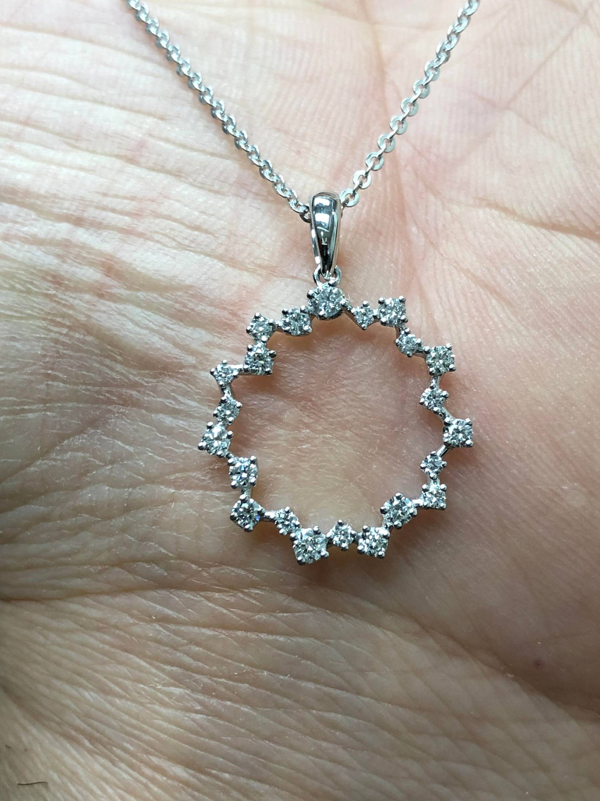 14 K Gold Und Diamant Verstellbare Halskette 14 K Gold Und Diamant Verstellbare Halskette von DreamitjewelsDesigns