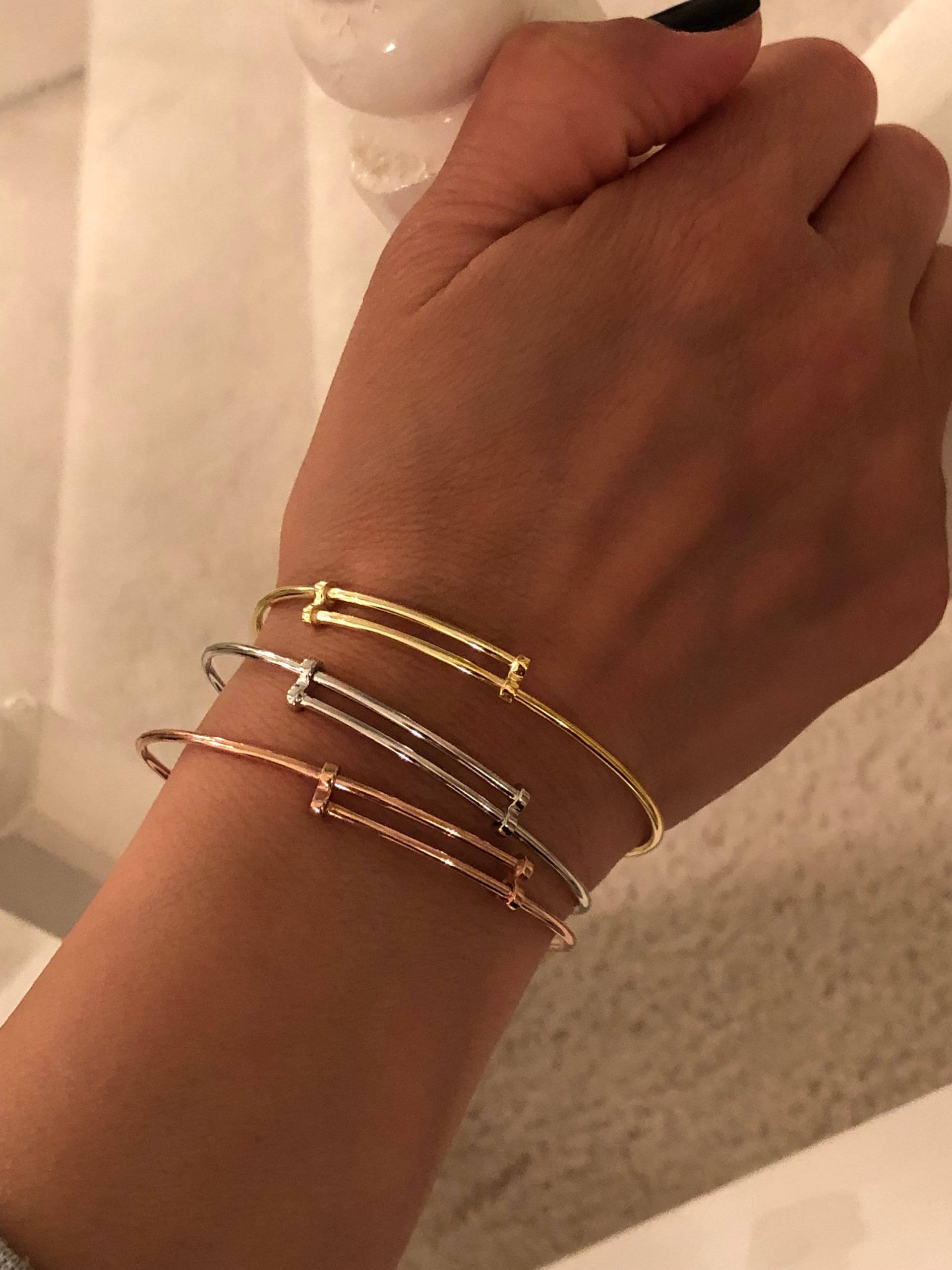 Erweiterbare Silber Armreifen Armbänder Erweiterbare Silber Armreifen Armbänder von DreamitjewelsDesigns