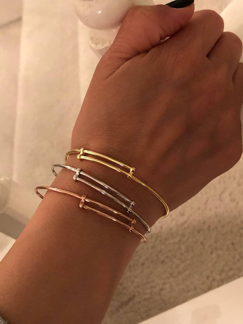 Erweiterbare Silber Armreifen Armbänder von DreamitjewelsDesigns