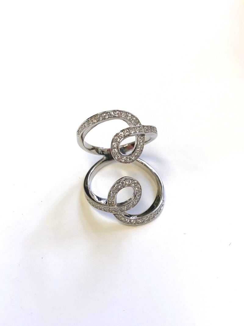 Silber Und Zirkonia Cocktail Mode Ring Silber Und Zirkonia Cocktail Mode Ring von DreamitjewelsDesigns