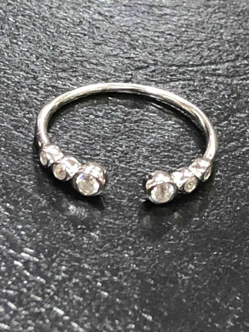 Silber Und Zirkonia Offene Mode Ring Silber Und Zirkonia Offene Mode Ring von DreamitjewelsDesigns