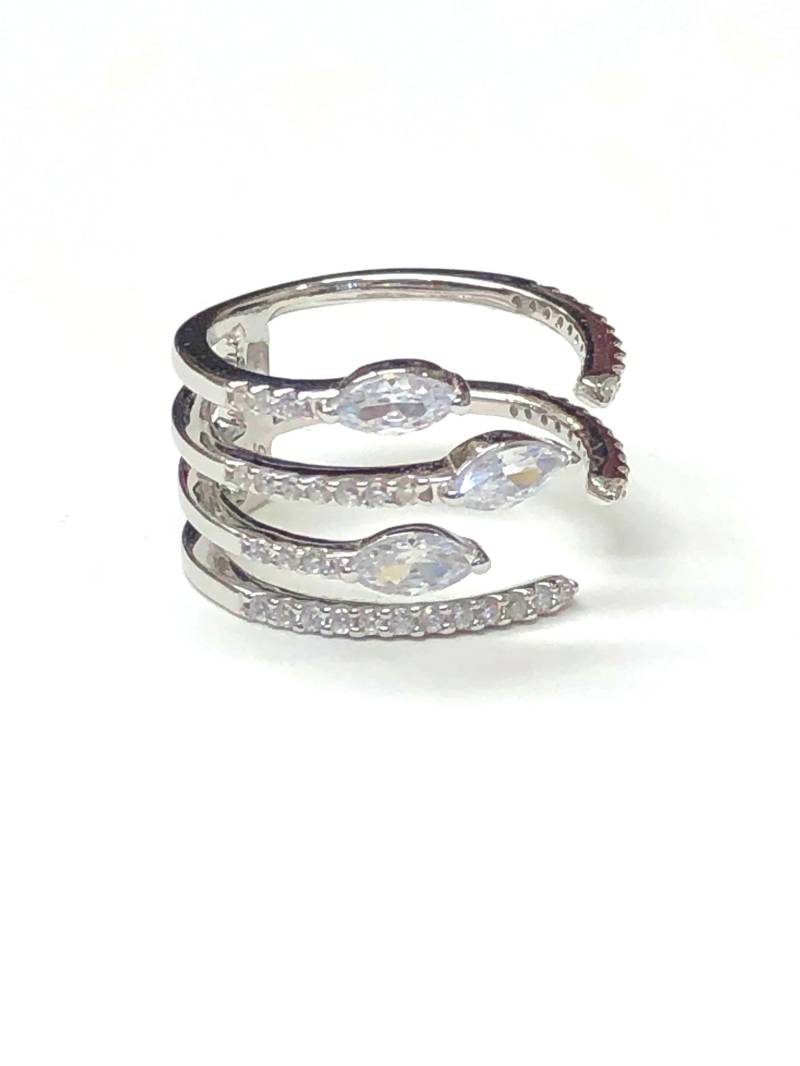 sterling Silber Und Kubik Zirkonia Mode Ring sterling Silber Und Kubik Zirkonia Mode Ring von DreamitjewelsDesigns