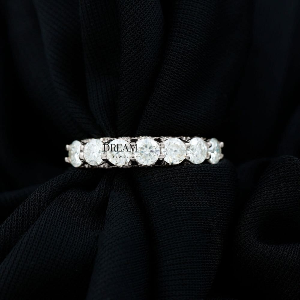 Evil Eye Diamant Ring, 2, 04 Karat Diamant, Verlobungsring, 14K Weißgold, Hochzeitsgeschenke, Ringe Für Frauen, Personalisierte Geschenke Sie von DreamjewelCo