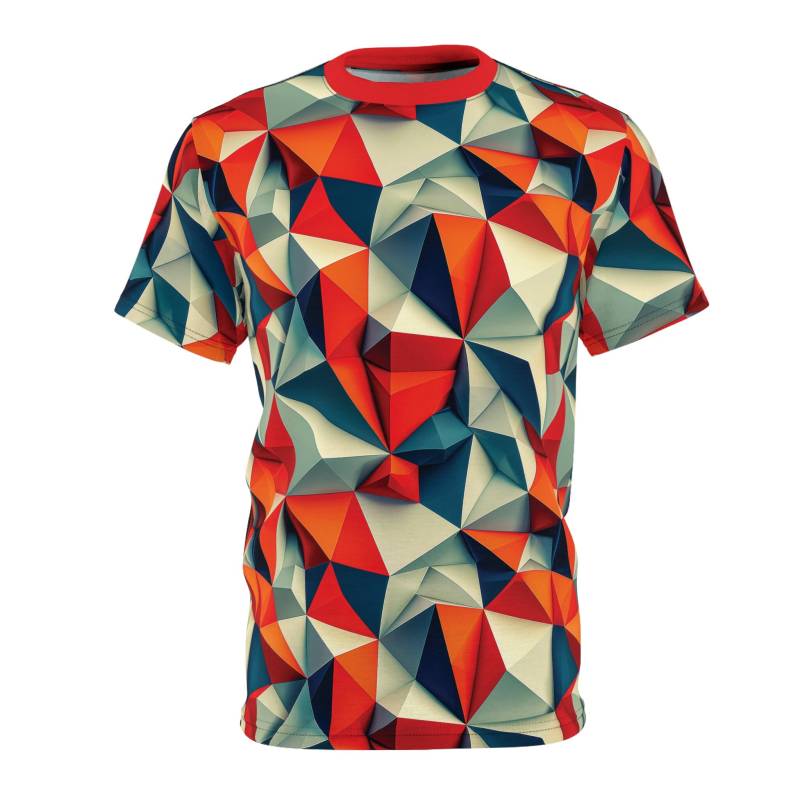 Low Poly Triangles T-Shirt Geometric Pattern, Minimalist Design, Fashionforward Modernart, Uniquedesign, Fashionstar, Geometricprint von DreamlandAI