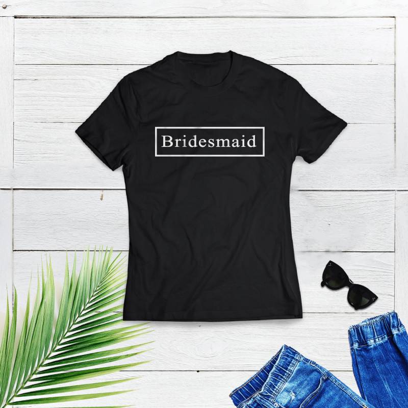 Brautjungfer T-Shirt, Einfache Shirt, T-Shirt, Hochzeitsgesellschaft Shirts, Bachelorette Party Hemden, Brautjungfer, Junggesellinnenabschied von DreamprintLV