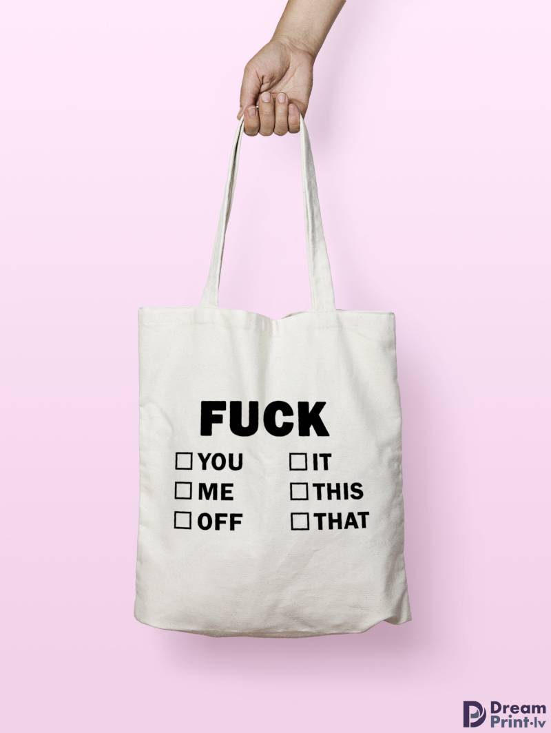 Coole Und Trendige Canvas Tragetasche, Wiederverwendbare Zero Waste Tasche, Vegetarisch Lustige Tragetasche von DreamprintLV