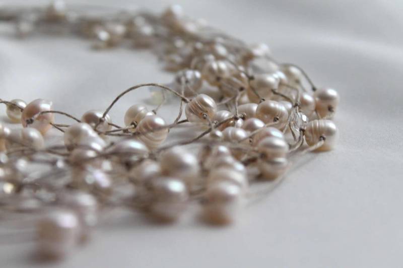 Perlenkette/Hochzeit Halskette Multi Strand Perle Schmuck Braut Brautjungfern Geschenk Für Sie Valentinstag von DreamsFactory