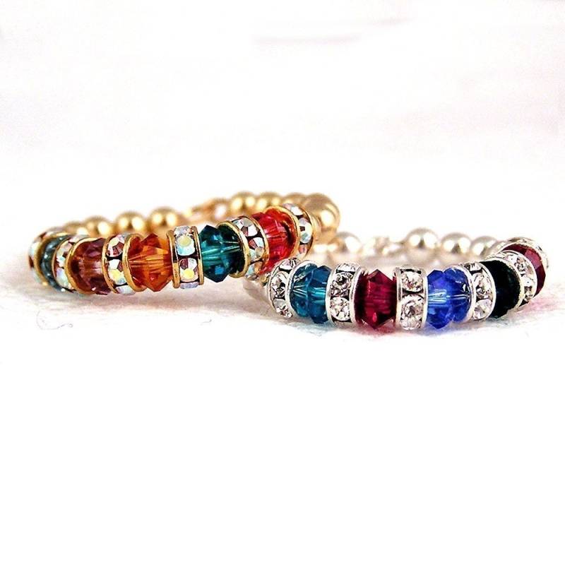 Mutter Ring - Geburtsstein Gold Swarovski Kristall Fill Mutter Ring - Geburtsstein Gold Swarovski Kristall Fill von DreamstarJewery