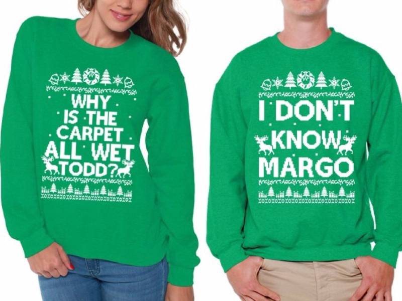 2Er Set Why Is The Carpet All Wet Todd - I Don't Know Margo Matching Christmas Sweatshirt 2Er Set Why Is The Carpet All Wet Todd - I Don't Know Margo Matching Christmas Sweatshirt von DreamteesUS