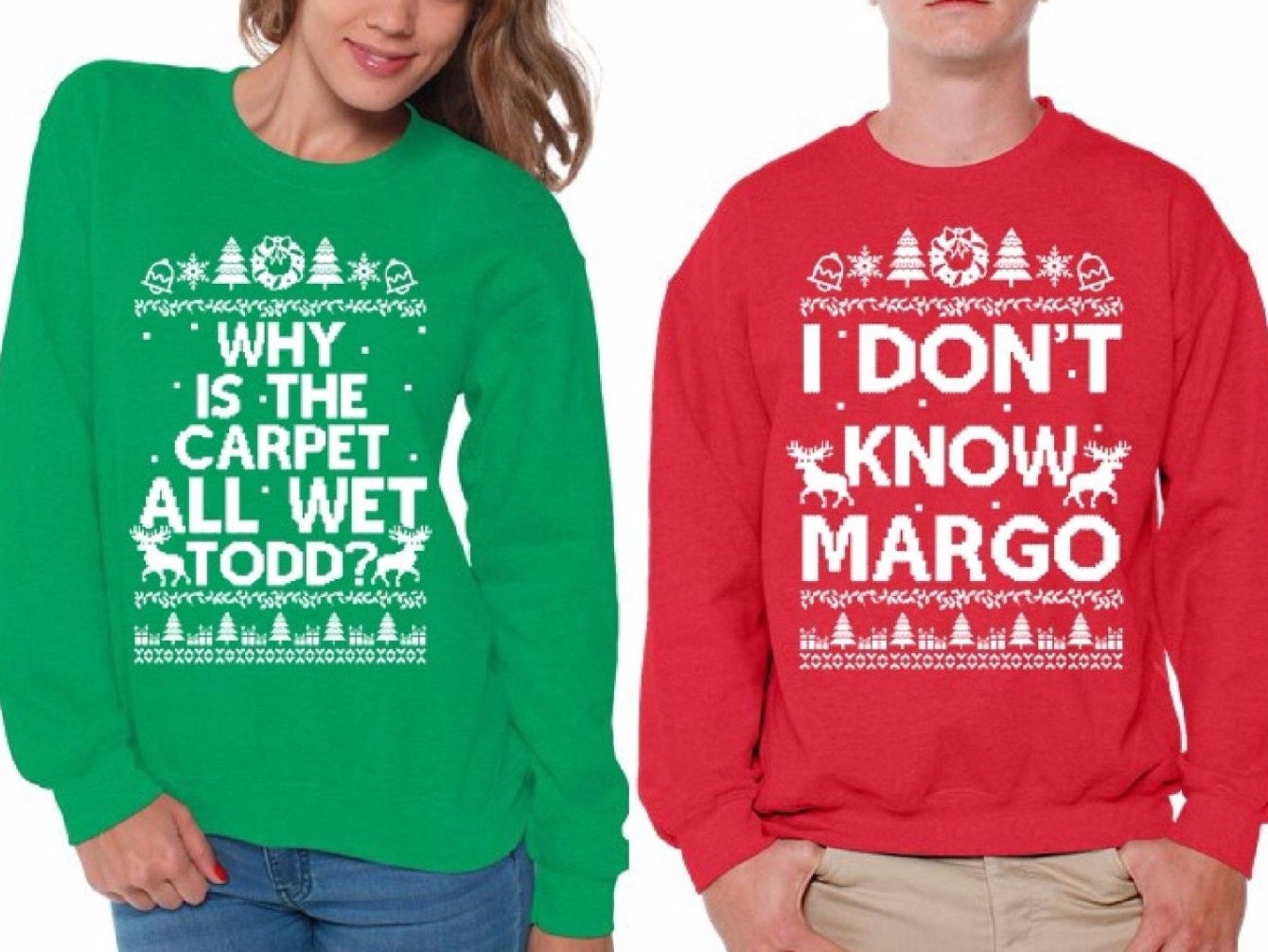 Passende Weihnachtsfeier Shirts I Don't Know Margo Why Is The Carpet All Wet Todd Christmas Pärchen Pullover Passende Weihnachtsfeier Shirts I Don't Know Margo Why Is The Carpet All Wet Todd Christmas Pärchen Pullover von DreamteesUS