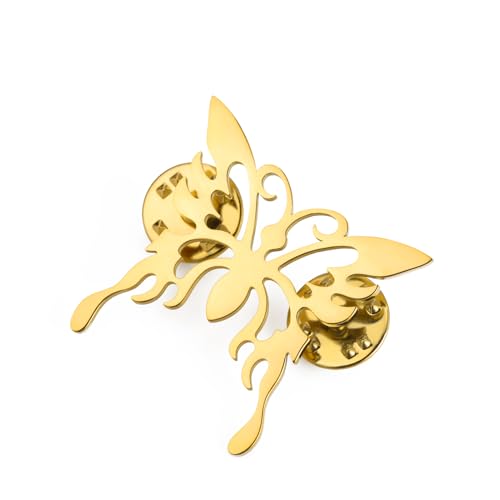 Dreamtimes Gold Schmetterling Brosche Pins für Frauen Insekt Pin Anstecknadel Sicherheitsnadel Cute Butterfly Form Korsagen Broschen Dekoration von Dreamtimes