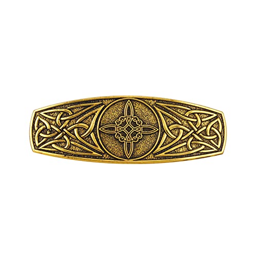 Dreamtimes Witch Knot Haarspange für Frauen große handgefertigte Metall Französisch Wiccan Hexen Knoten Haarnadel (Gold) von Dreamtimes