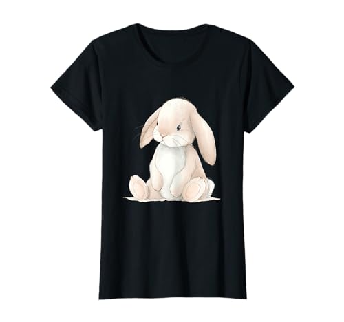 Aquarell Bunny Rabbit Pastell Plüsch Kinderzimmer Baby Tier T-Shirt von Dreamy Nursery Bunny Rabbit Watercolor Art