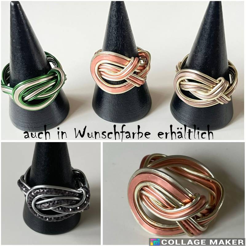 3Fach Knotenring Aus Aluminiumdraht 3Fach Knotenring Aus Aluminiumdraht von DreamyPearl