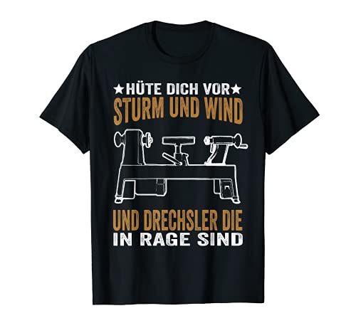 Herren Drechseln Lustiger Drechsler Spruch Drechselbank für Holz T-Shirt von Drechslerei Drechsler Geschenk Drechseln und mehr