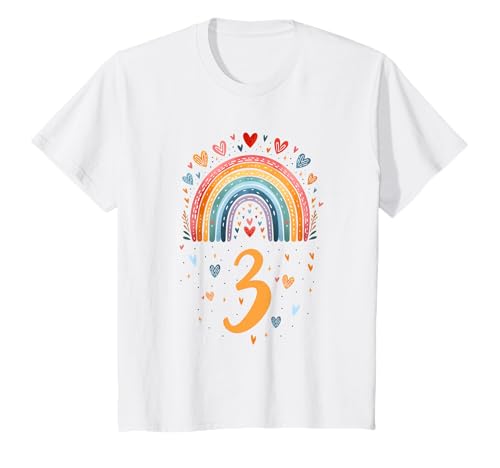Kinder Ich bin drei 3 Jahre Regenbogen Mädchen Dritter Geburtstag T-Shirt Kinder Ich bin drei 3 Jahre Regenbogen Mädchen Dritter Geburtstag T-Shirt von Drei Jahre 3 Jahre Geburtstag Regenbogen Mädchen