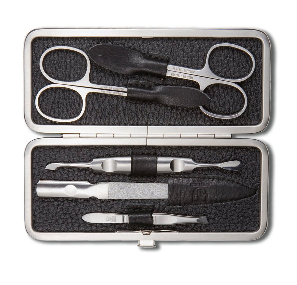 Dreiturm Solingen Maniküre-Etui DREITURM 5-teiliges Maniküre-Etui – Made in Solingen - Modell Nero, 1 tlg. von Dreiturm Solingen