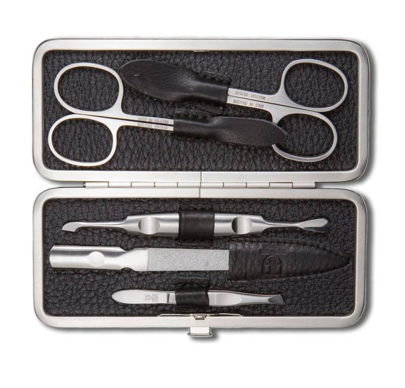 Dreiturm Solingen Maniküre-Etui DREITURM 5-teiliges Maniküre-Etui – Made in Solingen - Modell Nero, 1 tlg. von Dreiturm Solingen