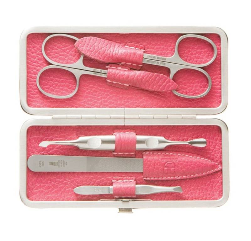 Dreiturm Solingen Maniküre-Etui DREITURM 5-teiliges Maniküre-Etui – Made in Solingen - Modell Sangria, 1 tlg. von Dreiturm Solingen