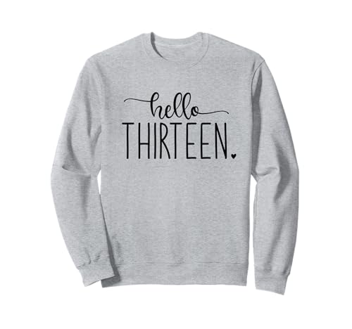 Dreizehn Geburtstag Mädchen Thirteen Herz ich Bin 13 Mädchen Sweatshirt von Dreizehn Geburtstag Mädchen Thirteen Herz Mädchen