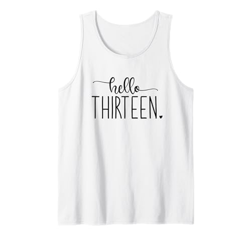 Dreizehn Geburtstag Mädchen Thirteen Herz ich Bin 13 Mädchen Tank Top von Dreizehn Geburtstag Mädchen Thirteen Herz Mädchen