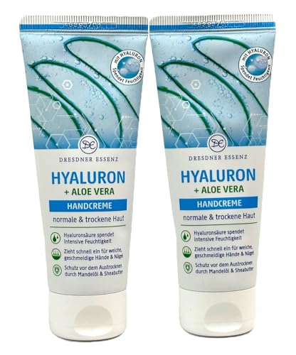 2er Pack. Dresdner Essenz Handcreme Hyaluron + Aloe Vera 2 x 75ml 2er Pack. Dresdner Essenz Handcreme Hyaluron + Aloe Vera 2 x 75ml von Dresdner Essenz