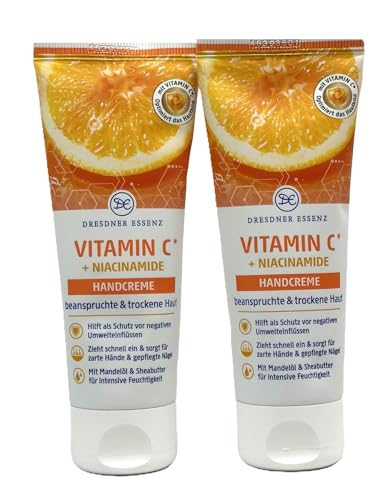 2er Pack. Dresdner Essenz Handcreme Vitamin C + Niacinamide 2 x 75ml von Dresdner Essenz