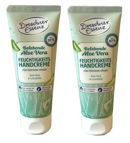 2er Pack. Dresdner Essenz Sensitiv-Handcreme Belebende Aloe Vera 2 x 75ml von Dresdner Essenz