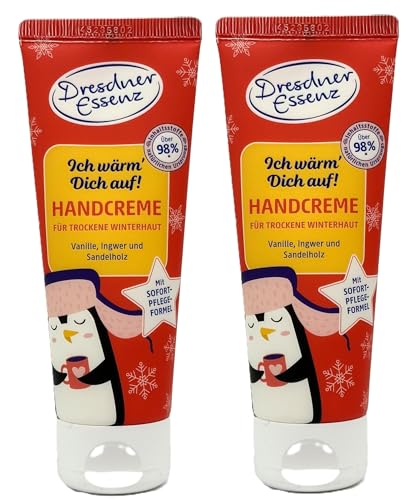 2er Pack. Dresdner Essenz Winter-Handcreme Ich wärm' Dich auf! 2 x 75ml von Dresdner Essenz