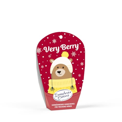 Dresdner Essenz Set Very Berry | Geschenkset für Frauen | 2 x 20ml Handcremes mit Winterbeere und Granatapfel | Pflege für Hände | Geschenkidee zum Geburtstag, Nikolaus, Weihnachten, Jahrestag von Dresdner Essenz