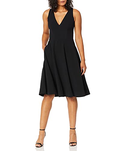 Dress the Population Damen Catalina Solid Sleeveless Fit & Flare Midi Dress Kleid, Schwarz, Mittel Dress the Population Damen Catalina Solid Sleeveless Fit & Flare Midi Dress Kleid, Schwarz, Mittel von Dress the Population