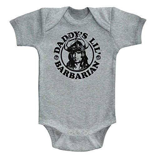 Conan - Unisex-Baby Daddy Barbar Strampelanzug, 18M, Gray Heather von DressCode