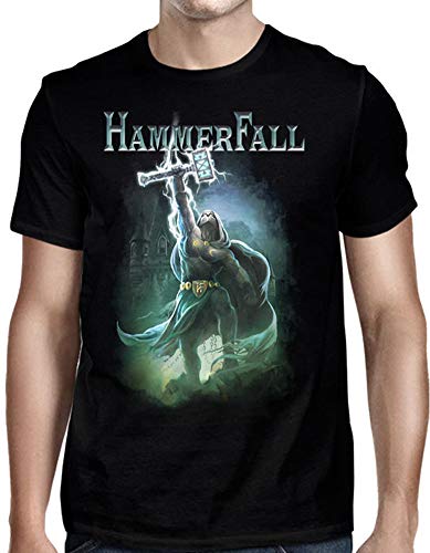 Dress Code HammerFall Herren-T-Shirt, Hammerhoch, Schwarz, Schwarz, 3X-Groß von DressCode