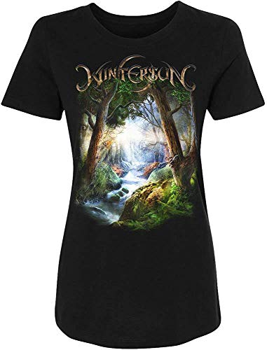 Wintersun Damen T-Shirt Forest Season Cover - Schwarz - Groß von DressCode