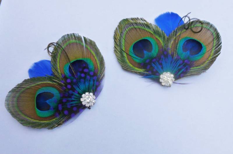 Pfau Schuhclips, Personalisierbar von DressMyWedding