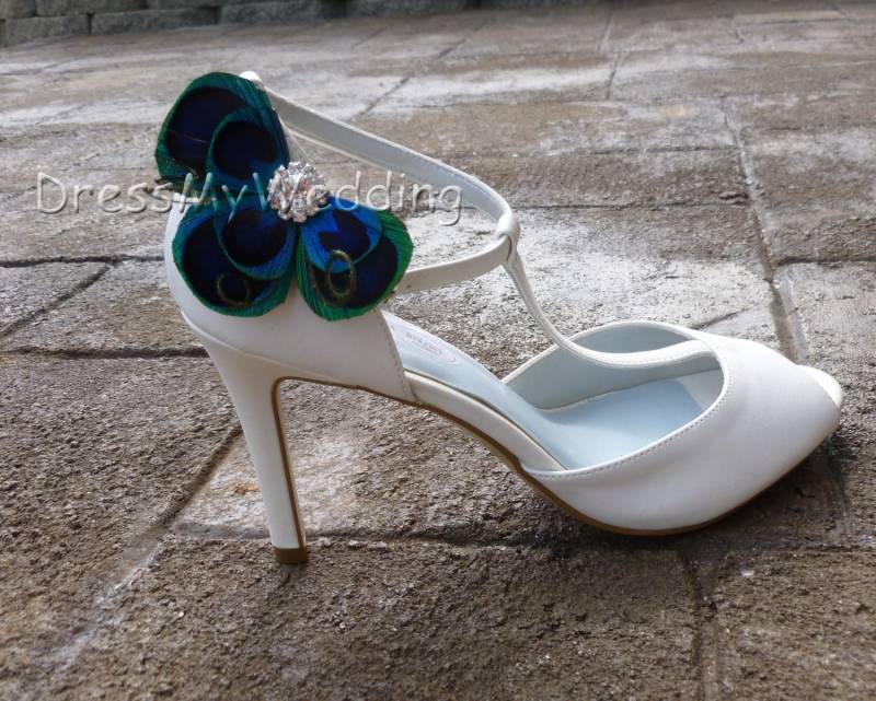 Pfauenauge Schuhclips von DressMyWedding