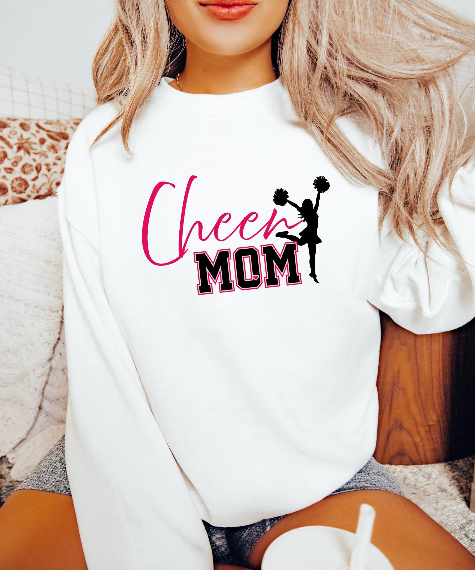 Prost Mama Sweatshirt, Cheerleader Geschenke, Jubeln Bogen, Pullover, Grafik Spieltag Geschenk Für Teen von DressSenseShop